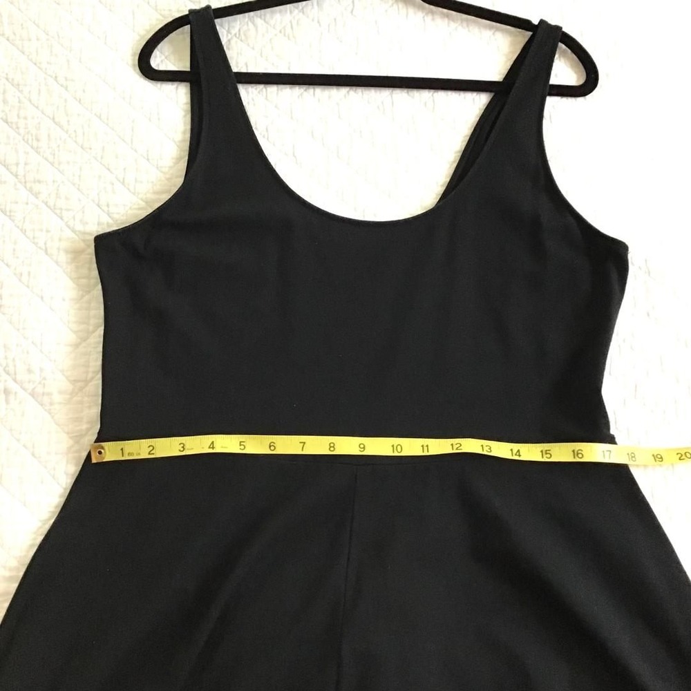 A New Day XL Womens Black Scoop Neck Sleeveless Maxi Tank Dress Lagenlook Resort - Picture 10 of 14
